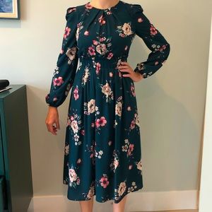 Eliza J Floral Midi Dress, size 0